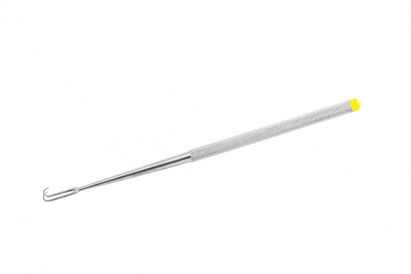 Hauthäkchen nach Joseph 2-zinkig scharf 3,0 mm, Länge 165 mm